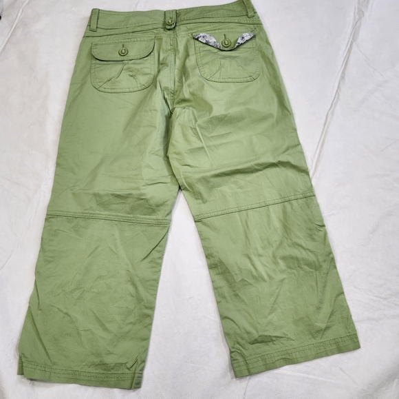 Lee Size 10 Medium Green Capris One True Fit - Picture 4 of 9